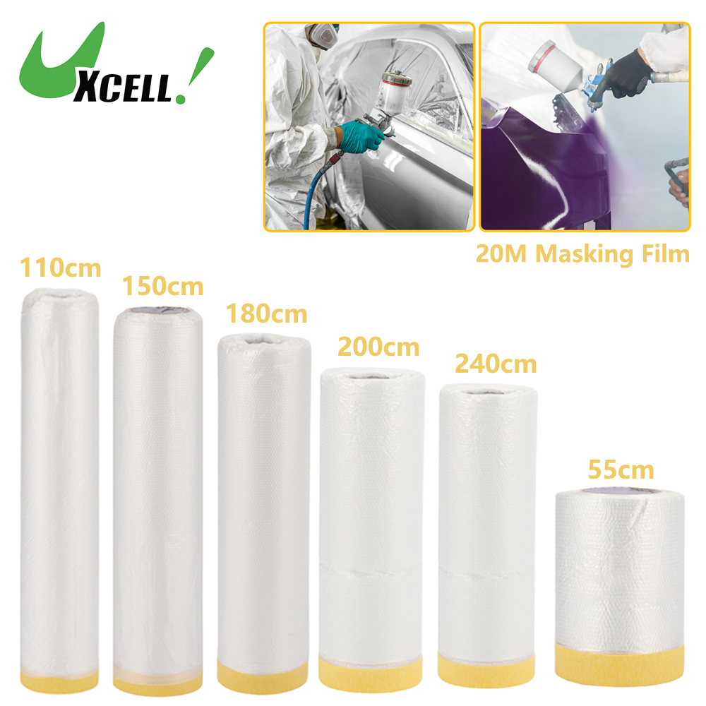 Interior Design Paper - UXCELL 20M Universal Pre-Taped Masking Film