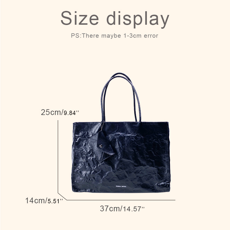 Korean Casual Kraft Paper Tote - Interior Design Paper avaliação e preço