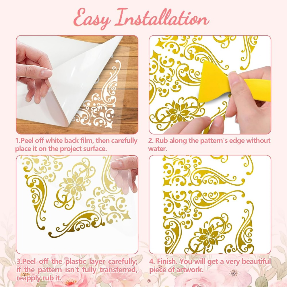 Rub on Transfer Decal Sticker  - Interior Design Paper avaliação e preço