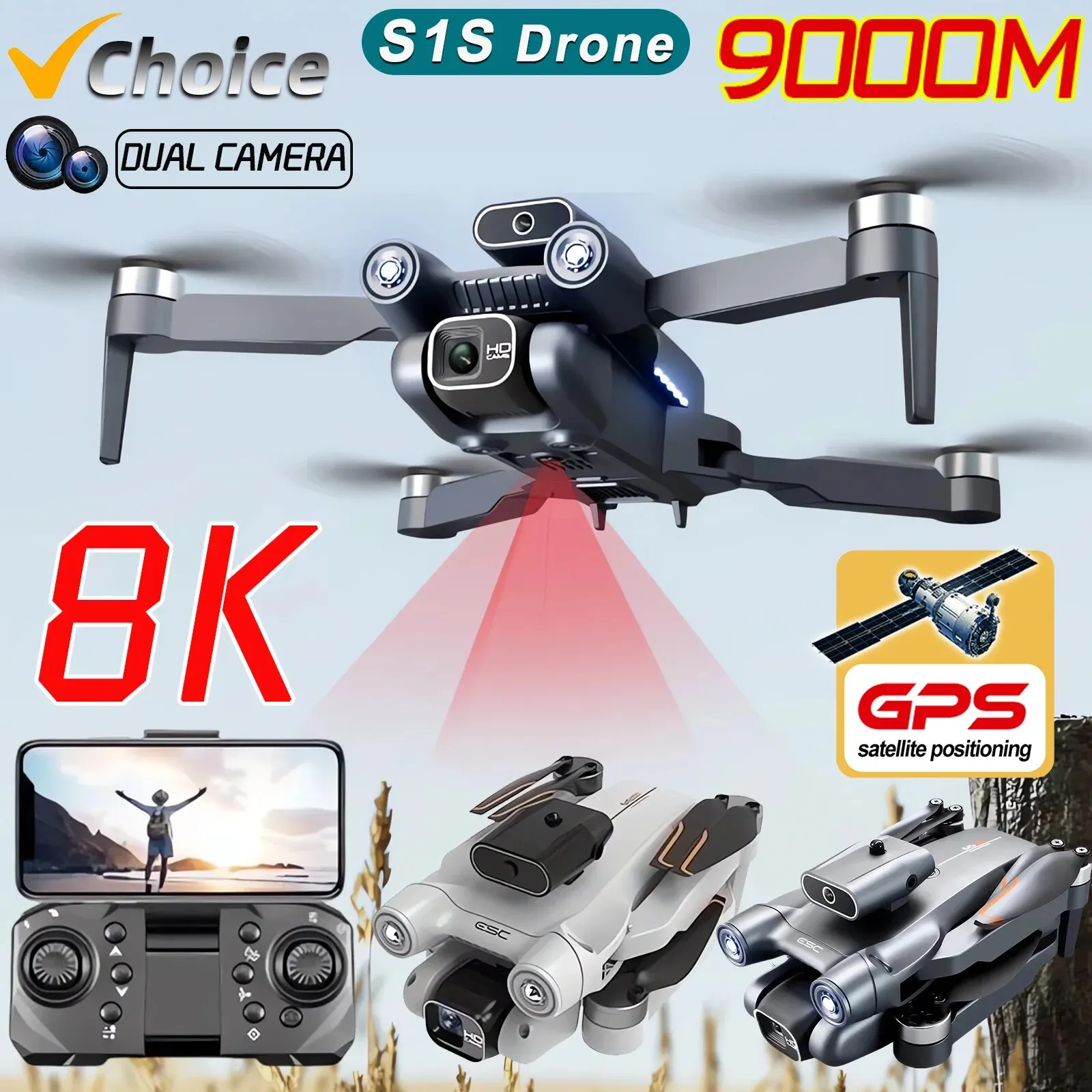 New S1S 5G GPS Drone Camera 8K - Interior Design Game avaliação e preço
