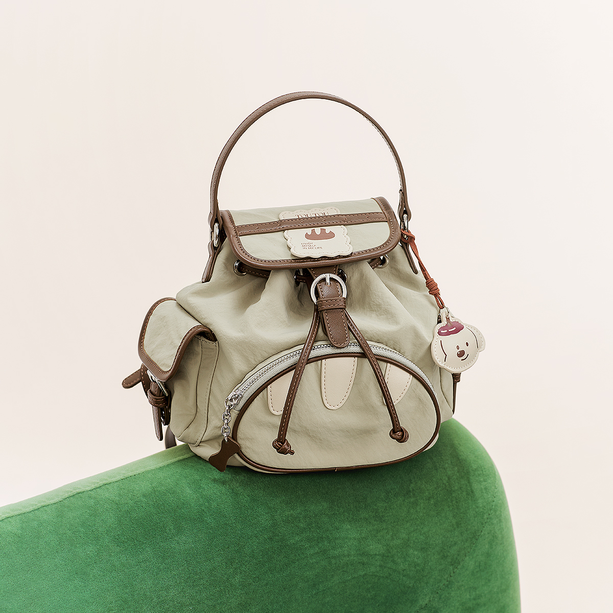 TOUTOU Nylon Backpack for Girl - Interior Design Women avaliação e preço