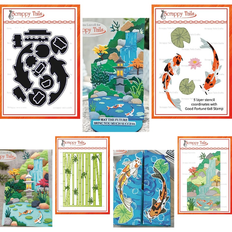Ragonflies Bamboo Pond Koi Fis - Interior Design Paper avaliação e preço