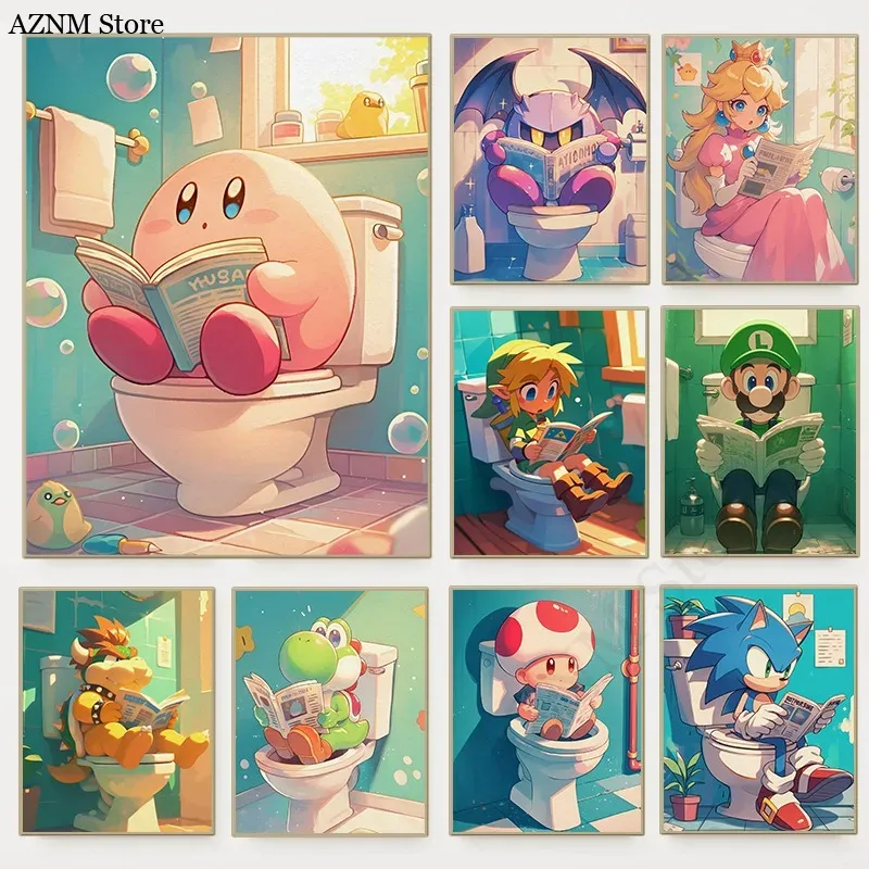 Funny Bathroom Cartoon Video G - Interior Design Game avaliação e preço