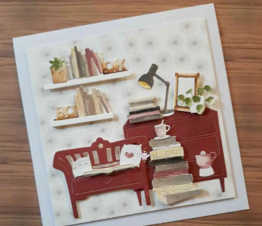 Piggy Craft metal cutting dies - Interior Design Paper avaliação e preço
