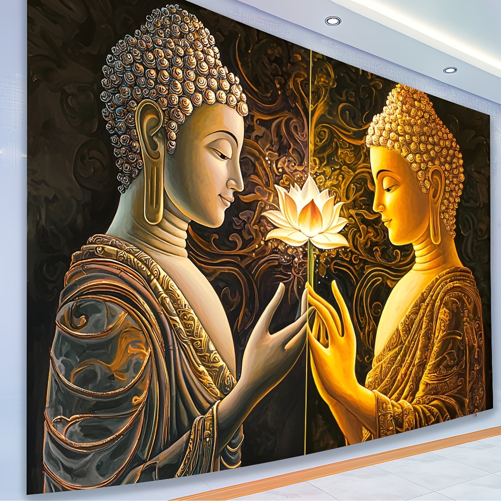 Buddha Lotus Wall Tapestry Spi - Interior Design Zen Style avaliação e preço
