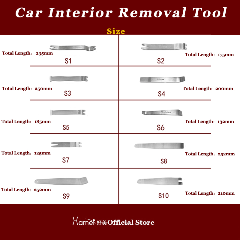 6-7 PCS Premium  Pry Bar Set A - Interior Design Tools avaliação e preço