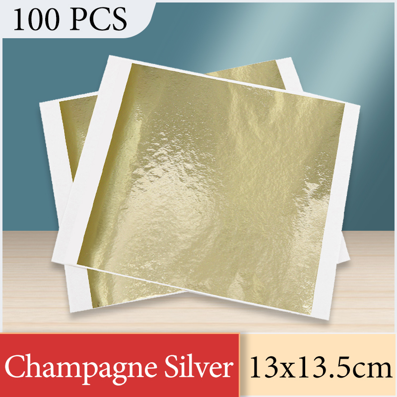 13x13.5cm Champagne Silver Foi - Interior Design Paper avaliação e preço
