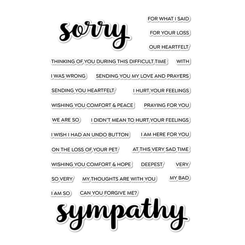 New 2022 Sympathy Words Clear  - Interior Design Paper avaliação e preço