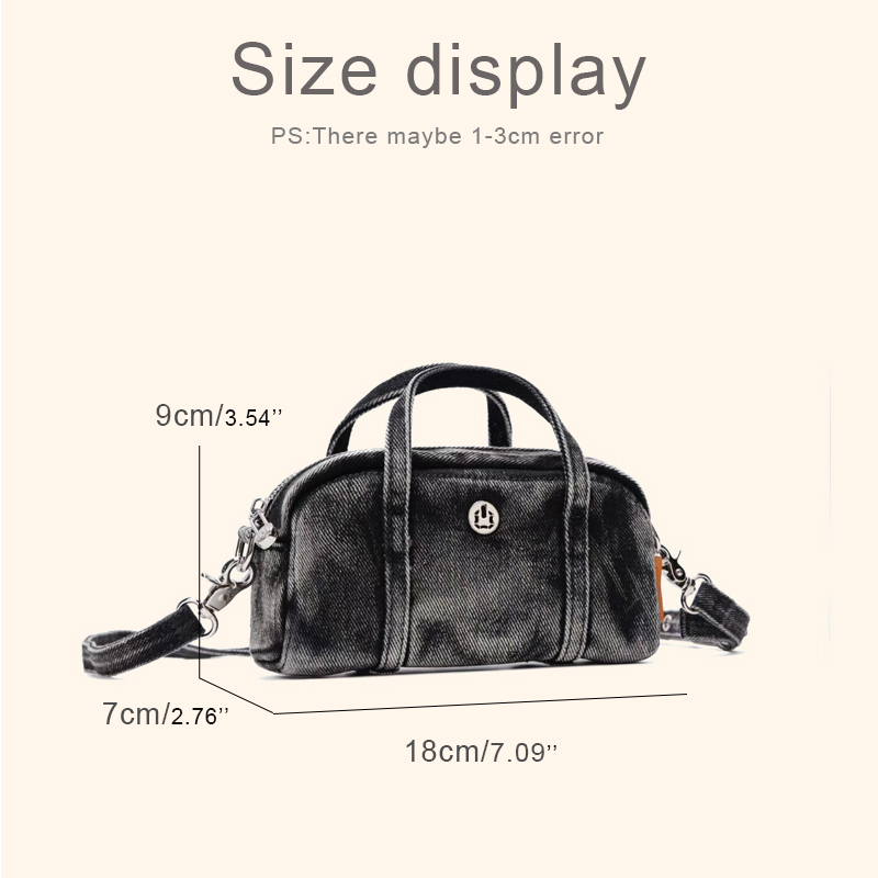 Korean Casual Mini Denim Box B - Interior Design Women avaliação e preço