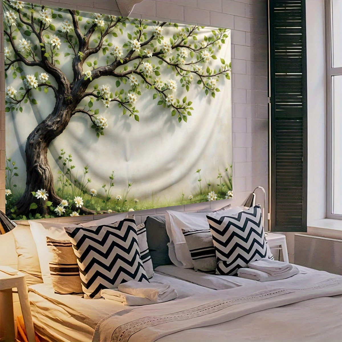 3D Blossoming Tree Wall Mural  - Interior Design Zen Style avaliação e preço