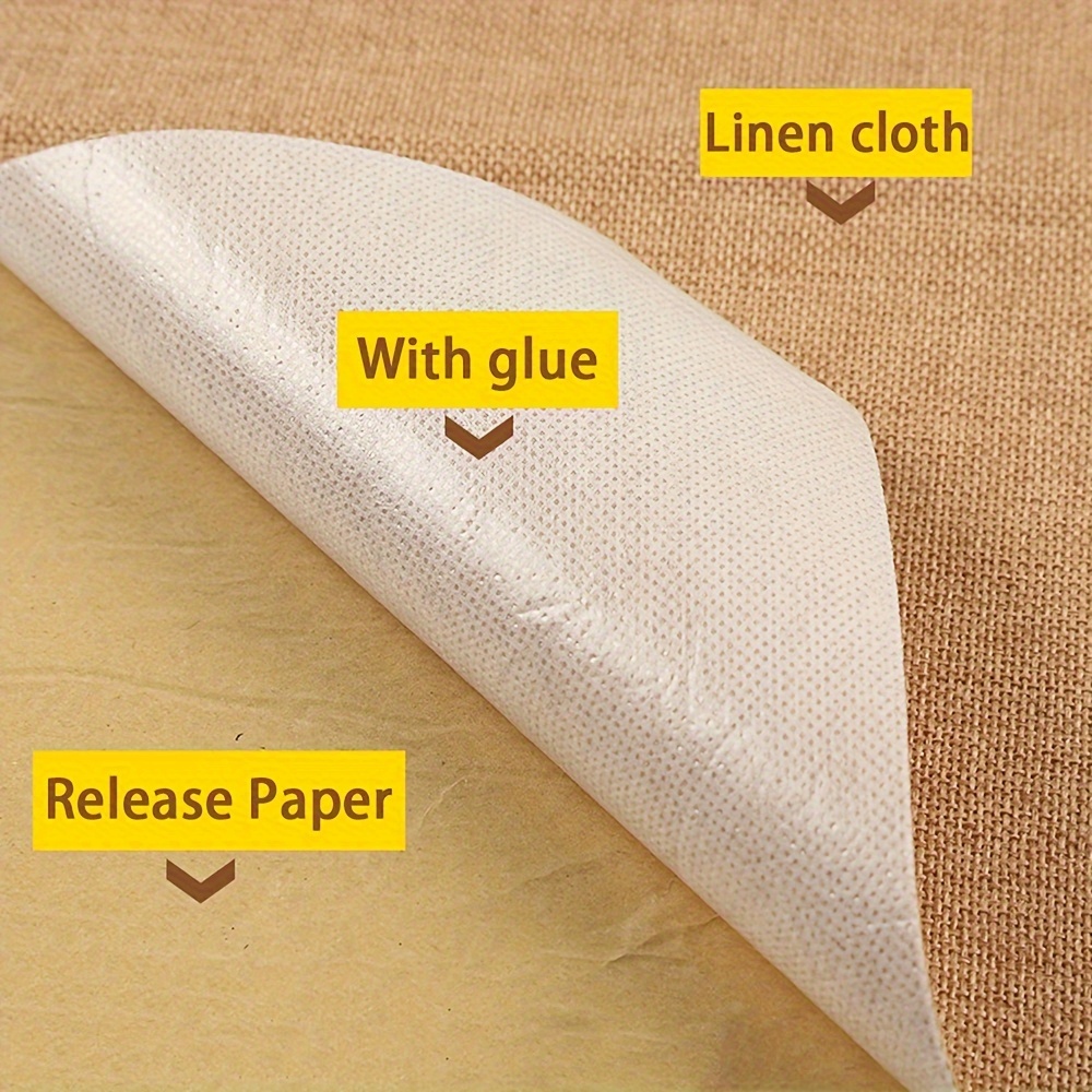 Self-Adhesive Duty Burlap Pape - Interior Design Paper avaliação e preço