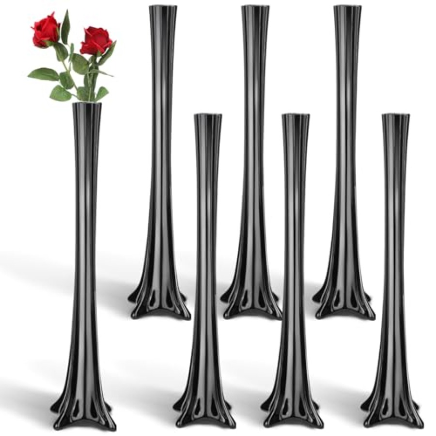 Wedding centerpieces glass bla - Fluted Vase Tall avaliação e preço
