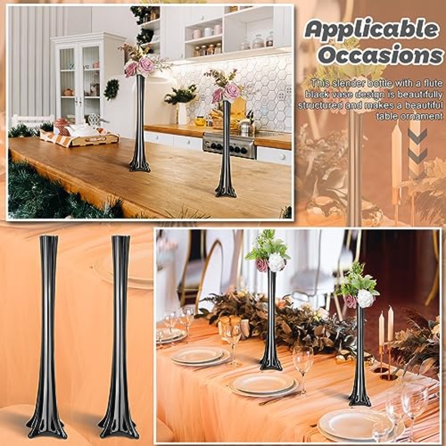 Wedding centerpieces glass bla - Fluted Vase Tall avaliação e preço